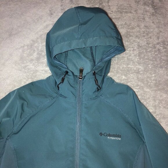 COLUMBIA Titanium Interchange Omni Shield Womens Full Zip Jacket Hooded - Picture 7 of 12